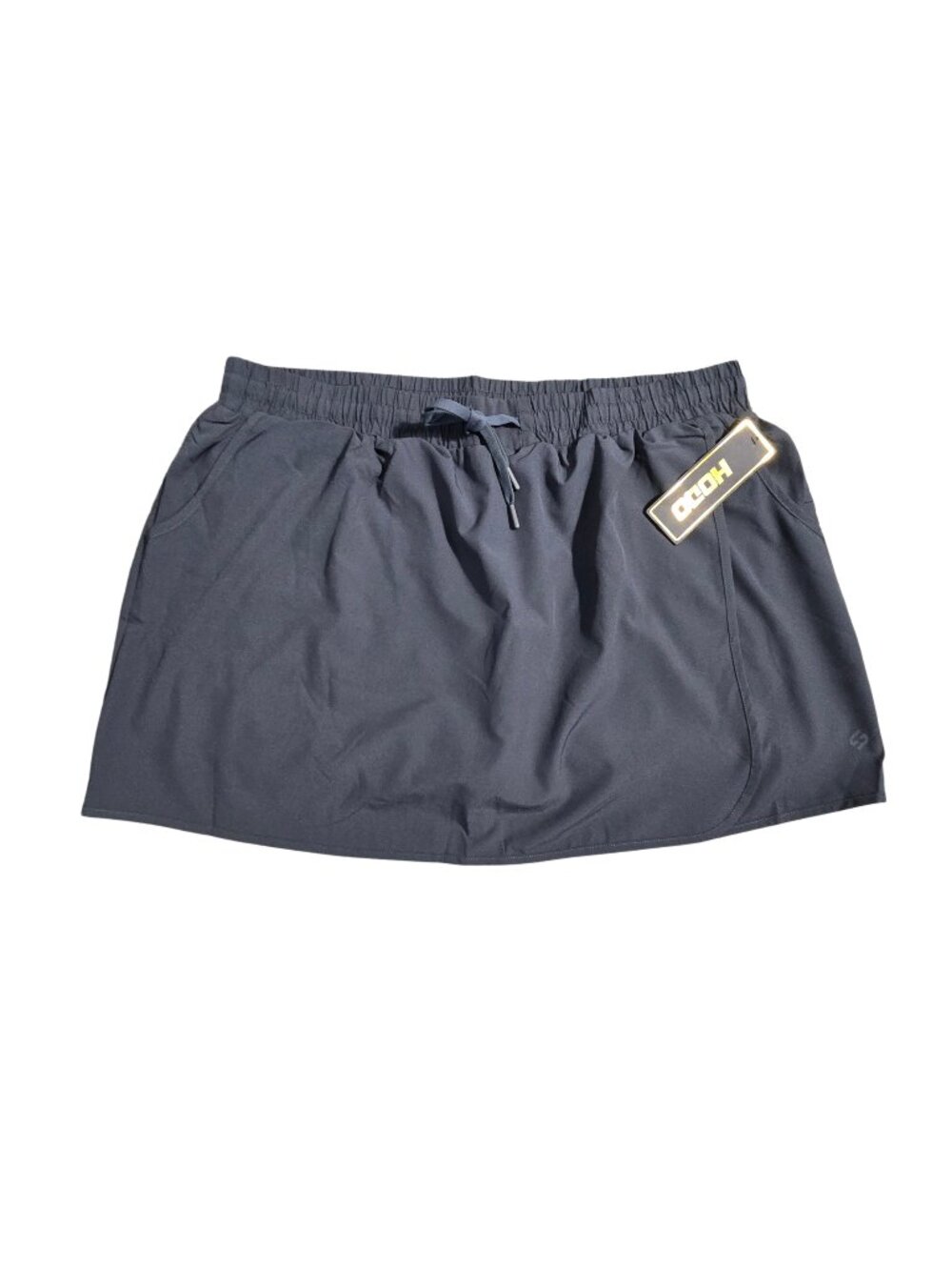 NWT | HODO Charcoal Gray Athletic Wrap Skort with Pockets & Built-in Liner | 3XL
